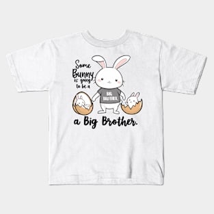 Big Brother Announcement Cute Bunny Family Design Kids T-Shirt